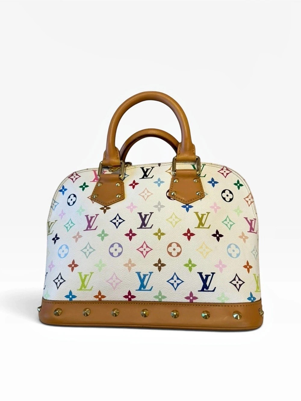 Authentic Louis Vuitton x Takashi Murakami Monogram Multicolore Alma PM Satchel